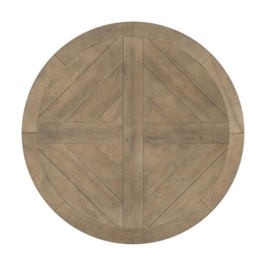 Florence 60” Rustic Honey Round Wood Dining Table Top Only FFE-1358