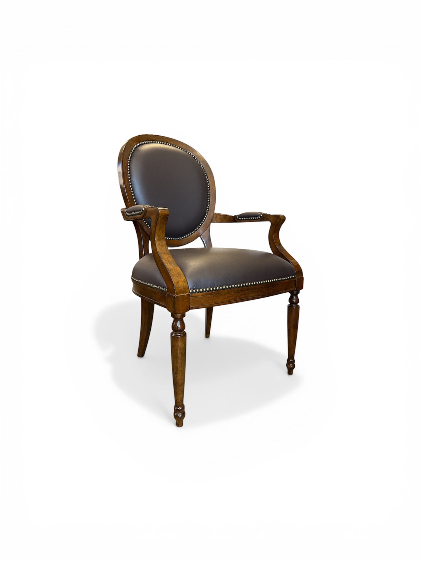 Woodbridge Furniture Hampton Arm Chair w Nailhead Trim FFE-1360