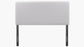 Square Back Adjustable Queen Bed Headboard White Twill FFE-1368
