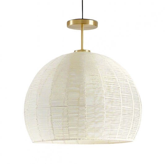 Crate and Barrel Ivory Woven Rope Flushmount Ceiling Light FFE258-550