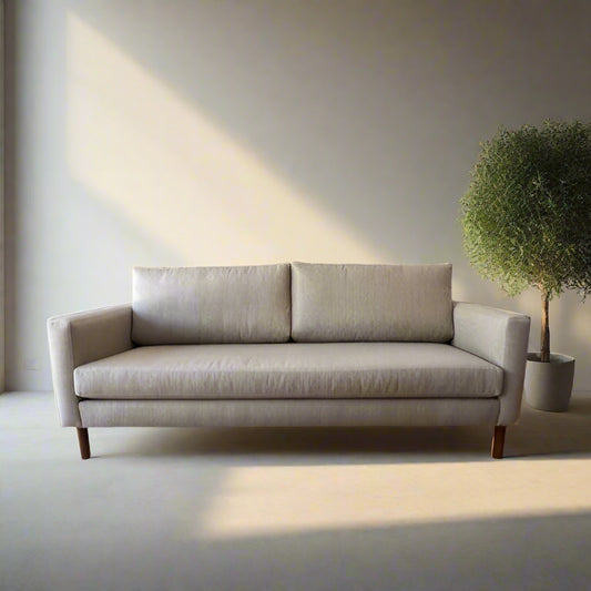 BenchMade Modern "Arden Dove" Laguna 80" Sofa Couch (Bench Cushion)  FFW258-381