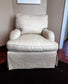 Natural Herringbone Weave Natural Linen Arm Chair MJS187-2