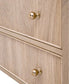 Essentials for Living Bronze Bay Natural Oak Highland Open Shelf 2-Drawer Nightstand FFE-1268