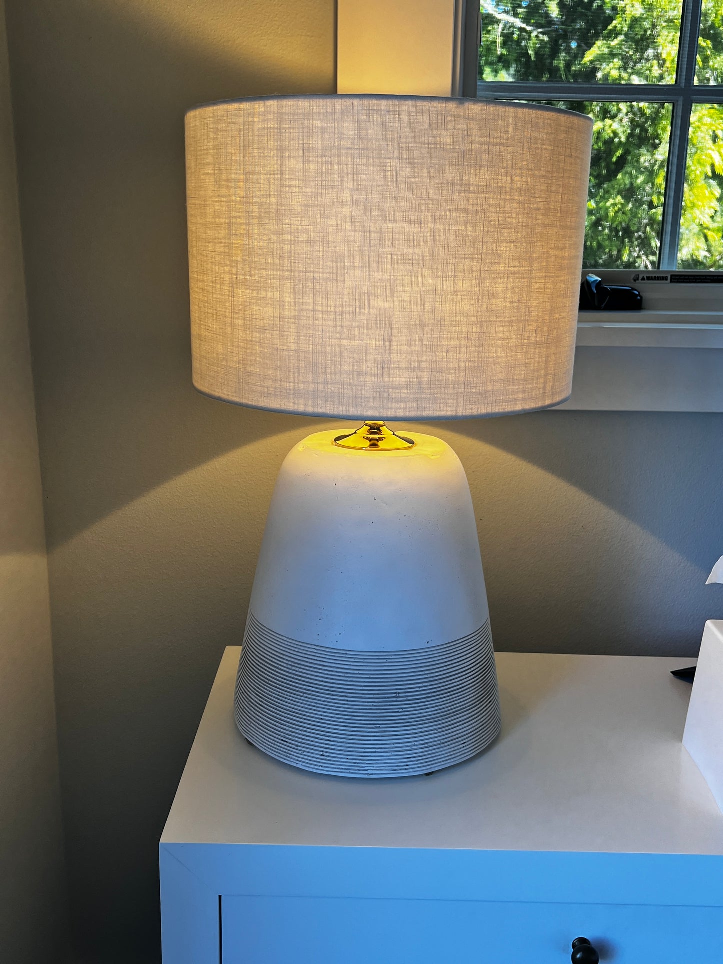 Set of 2 Shades of Light Concrete Table Lamps JB240-41