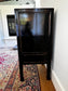 Pair of Black Lacquer Chinese Wedding Armoire Cabinets JB240-17