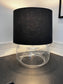 CB 2 Glass Accent Table Lamp w/Black Shade JB240-8