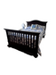 Slat Back Black Arched Wood Full Bed JY241-13