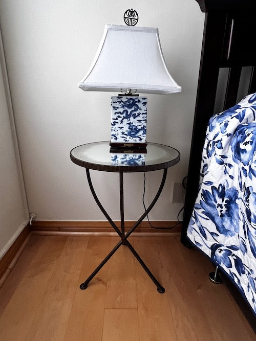 Pair of Ralph Lauren Blue and White Asian Style Ceramic Lamps JY241-14