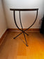 Crate and Barrel Jules Side Glass and Iron Table JY241-15