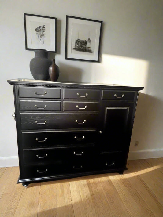 RH Restoration Hardware Black Blaine 11 Drawer Dresser MB244-3