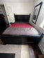 RH Restoration Hardware Black 3 Panel Blaine Queen Size Bed MB244-1