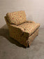 Yellow Floral Vine Upholstered Deep Seated Arm Accent Chair LC243-11