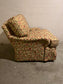 Yellow Floral Vine Upholstered Deep Seated Arm Accent Chair LC243-11