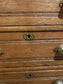 Antique Vintage 3 Drawer Wood Dresser w/Brass Bin Pulls LC243-12