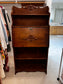 Antique Wood Drop Down Secretary Desk Shelving JA254-1