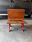 Antique 1920's Childrens School Desk w Cast Iron Sides JA254-4