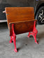 Antique 1920's Childrens School Desk w Cast Iron Sides JA254-4