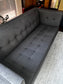 PERCH Grammercy Tufted Grey Sofa w Ottoman Chaise EL248-1