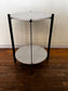 All Modern Blanche Round Iron and Marble End Table w Lower Shelf  AT257-7