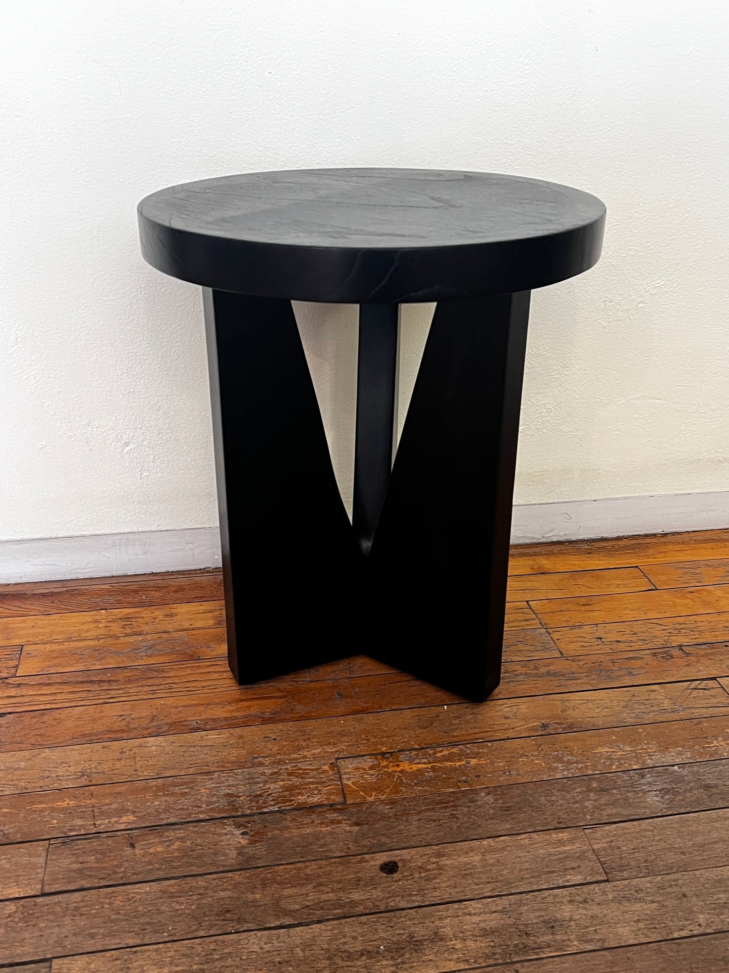 Uttermost Black Tripod Angular Wood Side/End Table (2 avail) AT257-8