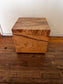 Moes Wood Block Square Burlwood Nash Side Table AT257-9