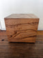 Moes Wood Block Square Burlwood Nash Side Table AT257-9