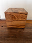 Moes Wood Block Square Burlwood Nash Side Table AT257-9