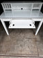 White Desk w/ Separate Desk Top Organizer WM249-2