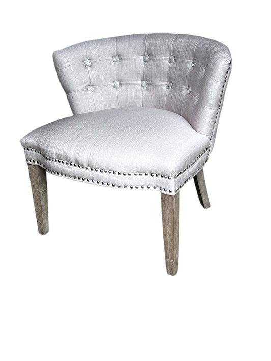 Pink Barrel Back Vanity Side Chair w/Crystal Tufted Back WM249-12