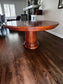 Round Extending Wood Pedestal Dining Table TR260-1