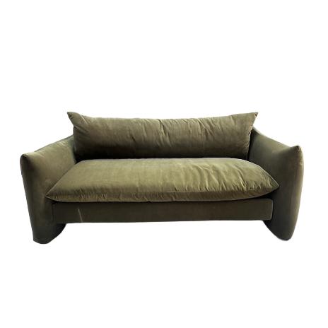 Lulu and Georgia Banks Sofa Couch Loden Velvet Upholstered  72"W FFW258-8