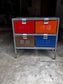 Worley Mid Century Multi Color 2x2 Locker Cabinet JB240-44