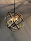 Large Metal Strap Globe Lantern - 4 LIGHT SP199-8
