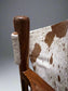 Porter Designs Genoa Cowhide Leather / Wood Sling Chair RN268-2