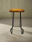 Wood Bar Stool w/Black Metal Base RN268-3