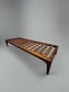 Hopper Slatted Daybed Bench w/Velvet Apricot Cushion RN268-6