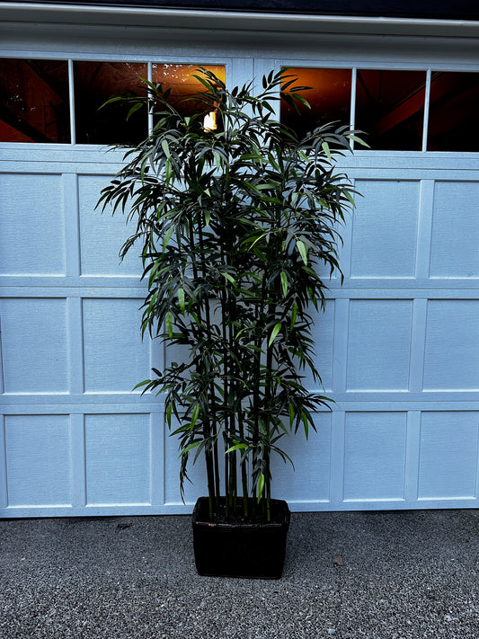 Z Gallerie 6 ft. Faux Bamboo Tree Plant in Wicker Basket LF172-5