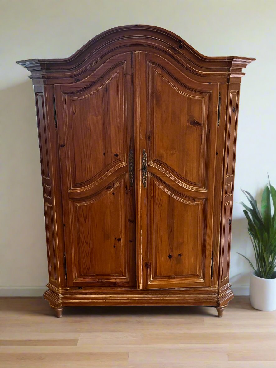 Pierre Deux Arch Top Raised Panel Armoire Cabinet Wardrobe MF269-12