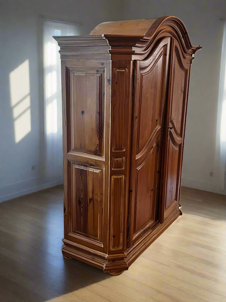 Pierre Deux Arch Top Raised Panel Armoire Cabinet Wardrobe MF269-12