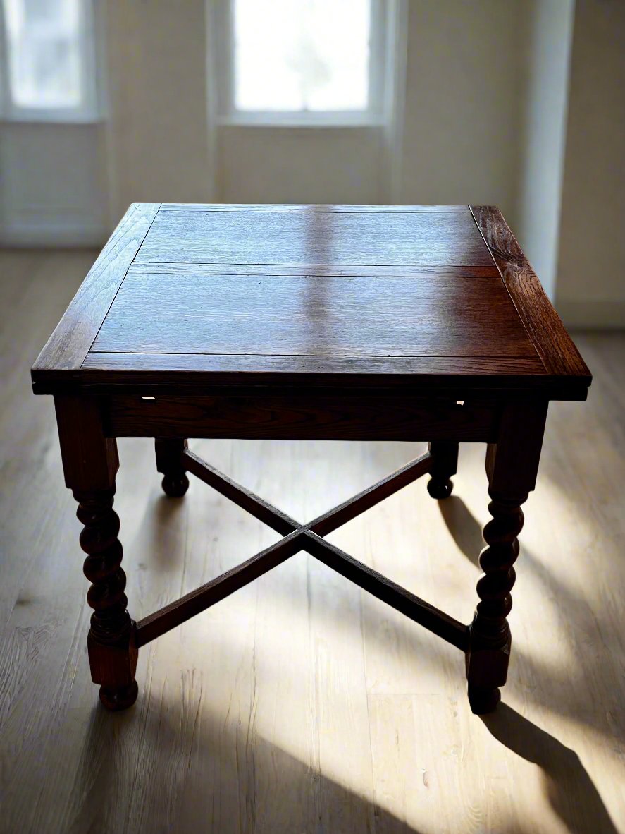 Antique English Game/Draw Drop Wood Leaf Table MF269-13