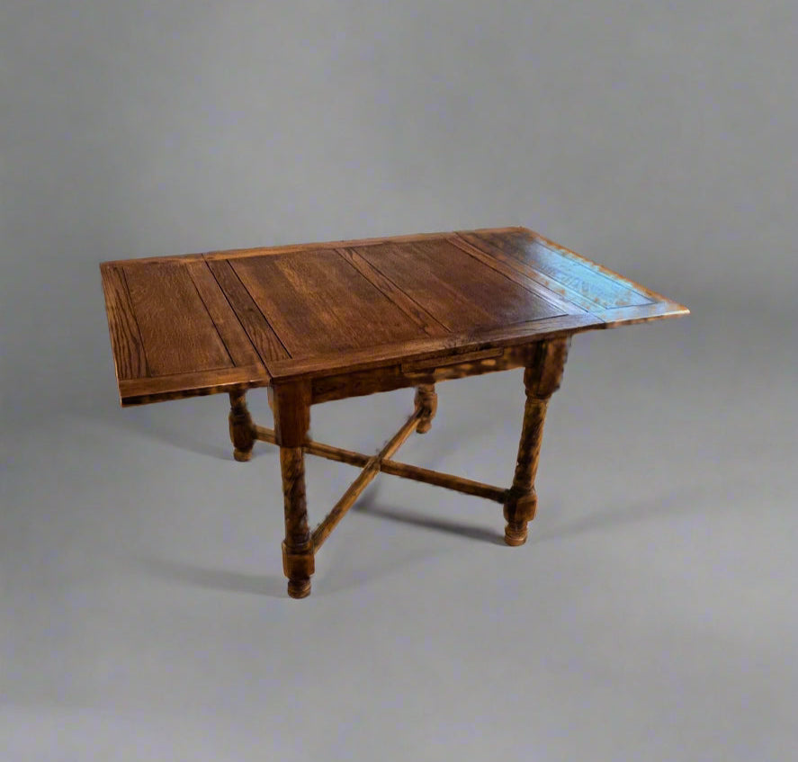 Antique English Game/Draw Drop Wood Leaf Table MF269-13