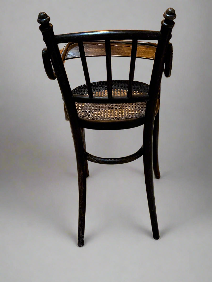 Early 20th Century French Cane Baby High Chair a MF269-16