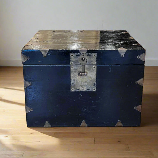Black Square Asian Chest w/Brass Fittings  BG273-5
