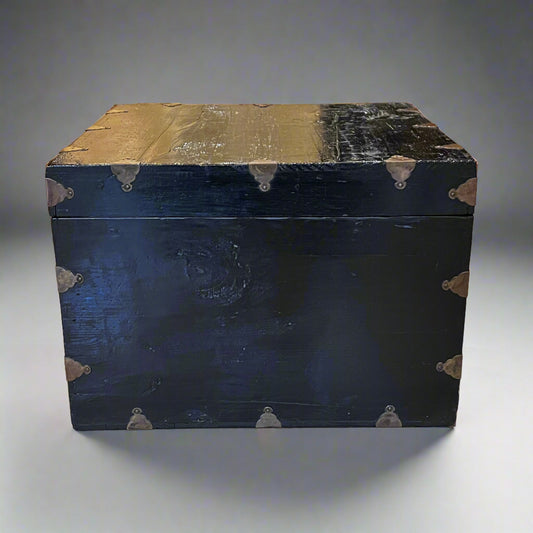 Black Square Asian Chest w/Brass Fittings  BG273-5