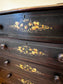 Antique 4 Drawer hand Painted Dresser w/2 Small Storage Compartments BG273-10