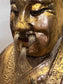 Set of 2 Antique Gold Polychrone Qing Dynasty Figurine Lamps  BG273-11