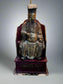 Set of 2 Antique Gold Polychrone Qing Dynasty Figurine Lamps  BG273-11