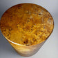 Set of 2 John Saladino Italian Round Burled Wood Side Tables BG273-14