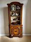 Antique Linen Lined Bookcase Cabinet BG273-15