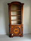 Antique Linen Lined Bookcase Cabinet BG273-15